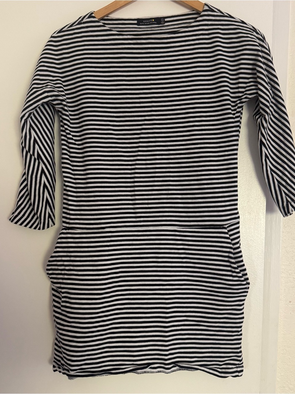 kate spade Black and White Striped Sheath Dress